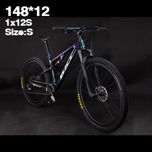 New Carbon Mountain Bike 29er full suspension bike frame MTB Downhill bike 1*12speed sports MTB suspension complete bicycle