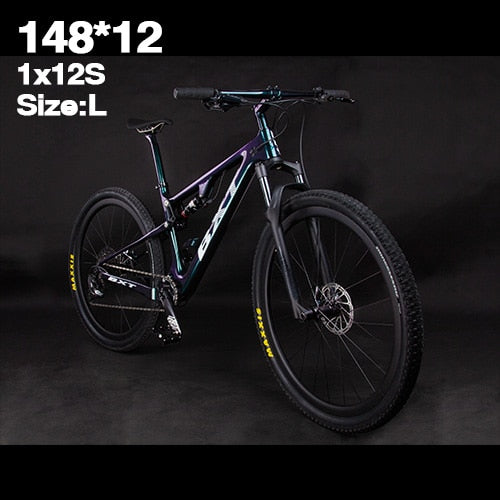 New Carbon Mountain Bike 29er full suspension bike frame MTB Downhill bike 1*12speed sports MTB suspension complete bicycle