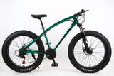Snow beach mountain bike 24or26 inch 4.0 fat tire 7/21/24 speed high carbon steel frame double disc brake sandy mountain bicycle