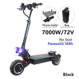 72v Dual Motor 7000W Electric Scooter with dual engines 11inch wheels double drive LED pedal kick electric scooter electrico