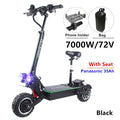 72v Dual Motor 7000W Electric Scooter with dual engines 11inch wheels double drive LED pedal kick electric scooter electrico