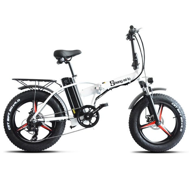 Sheng milo MX20-plus Electric bike ebike 48V500W electric mountain bike electric folding bike  4.0 fat tire  48V15AH lithium battery