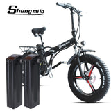 Sheng milo MX20-plus Electric bike ebike 48V500W electric mountain bike electric folding bike  4.0 fat tire  48V15AH lithium battery