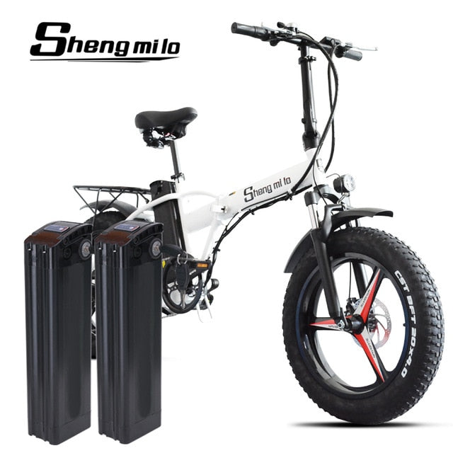Sheng milo MX20-plus Electric bike ebike 48V500W electric mountain bike electric folding bike  4.0 fat tire  48V15AH lithium battery