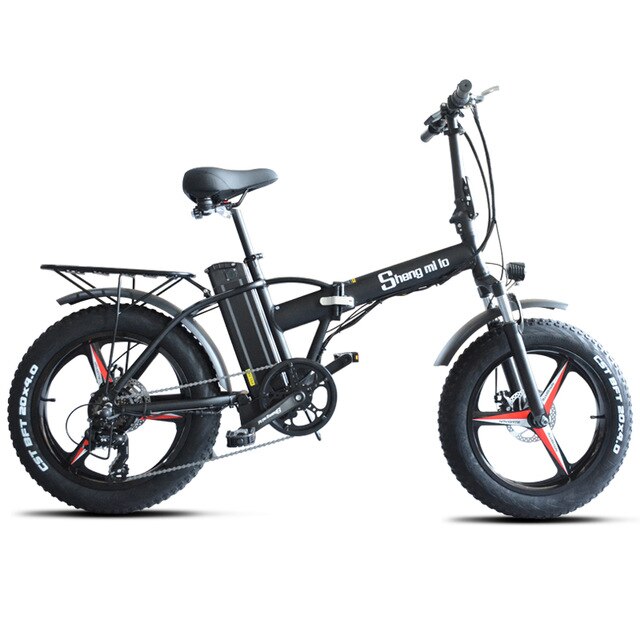 Sheng milo MX20-plus Electric bike ebike 48V500W electric mountain bike electric folding bike  4.0 fat tire  48V15AH lithium battery