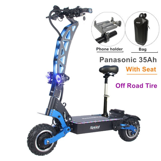 SpeedBike 72V 7000W Electric Scooter with Dual Motor 11inch Off road On Road Nice Design scooter electrico