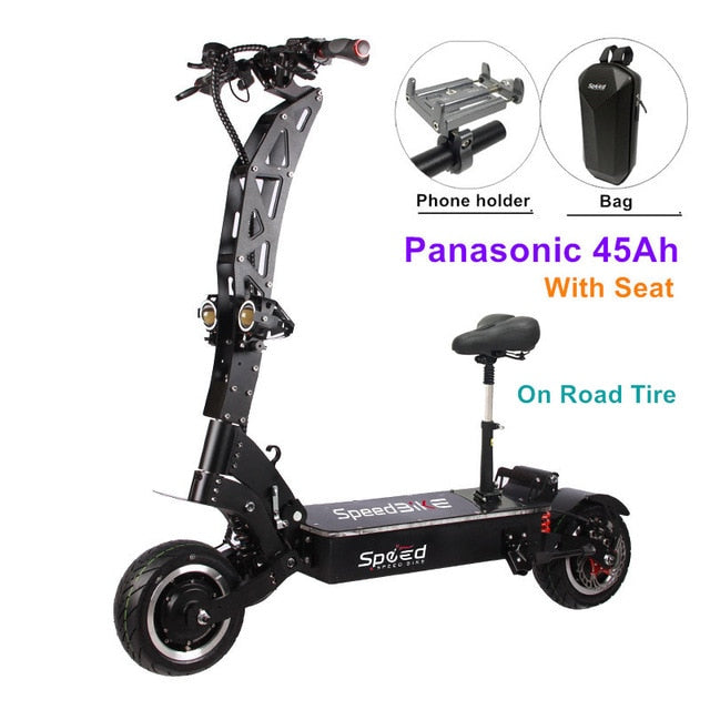SpeedBike 72V 7000W Electric Scooter with Dual Motor 11inch Off road On Road Nice Design scooter electrico