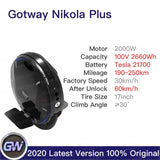 Gotway Nikola Plus Electric unicycle 100V 1845WH 1230WH 3000W,max speed 60km/h,battery life 120-160km,monowheel scooter 2020 easy-smart-way.myshopify.com