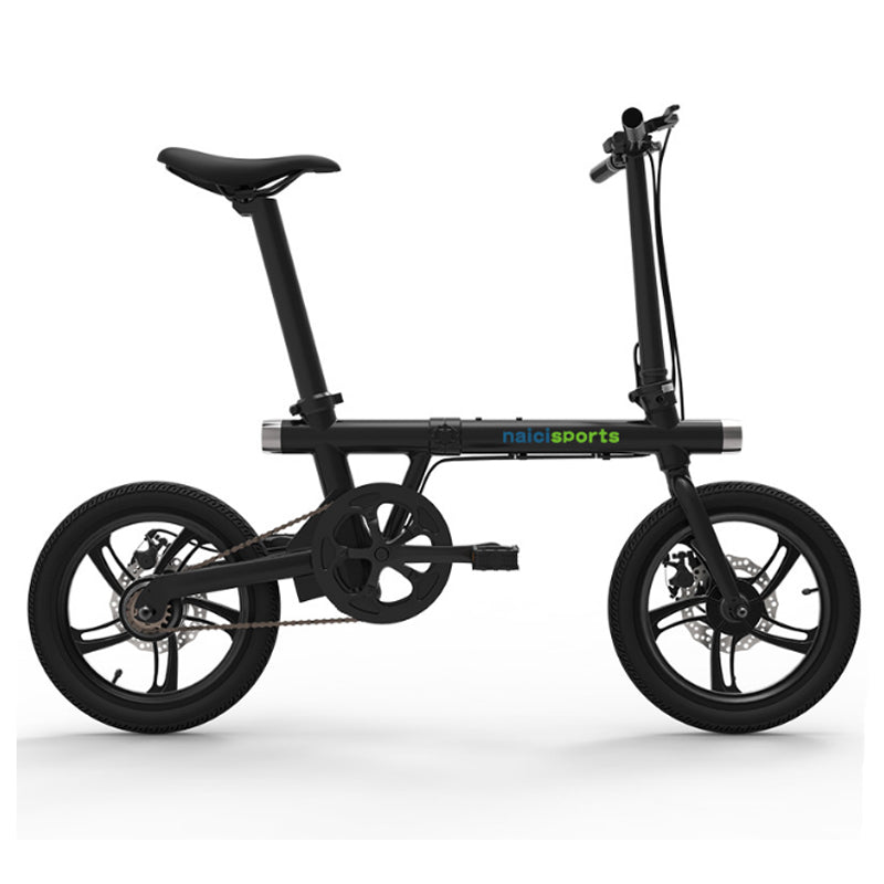 Folding electric bicycle 16 inch aluminum alloy electric bike front and rear double lamp ebike riding travel electric bicycle easy-smart-way.myshopify.com