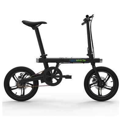 Folding electric bicycle 16 inch aluminum alloy electric bike front and rear double lamp ebike riding travel electric bicycle