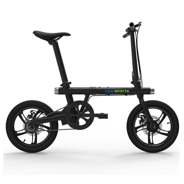 Folding electric bicycle 16 inch aluminum alloy electric bike front and rear double lamp ebike riding travel electric bicycle easy-smart-way.myshopify.com