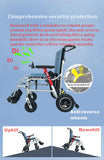 2019 N/W:  15kg  lithium battery intelligent folding electric wheelchair Loading capacity 120KG easy-smart-way.myshopify.com