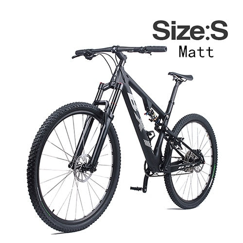 Full Carbon Fiber Suspension Bike Complete bicycle Mountain BIKE Suspension bicycle MTB Carbon Frame S/M/L/XL
