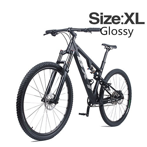 Full Carbon Fiber Suspension Bike Complete bicycle Mountain BIKE Suspension bicycle MTB Carbon Frame S/M/L/XL