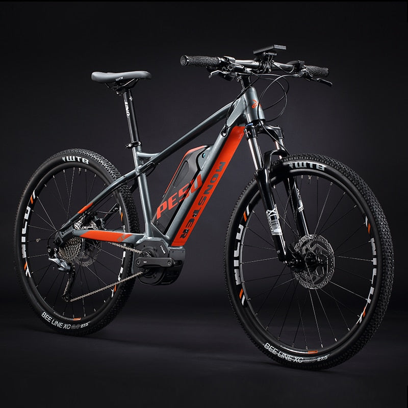 XC 27.5inch electric mountain ebike 10speed variable speed system 36V350w mid drive motor electric bicylce 6061 eMTB E-BIKE