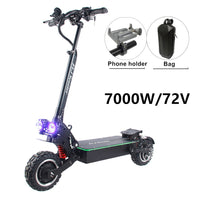 7000W Electric Scooter with Dual 3500w motor engines 11inch off road double drive 72v electric scooter electrico