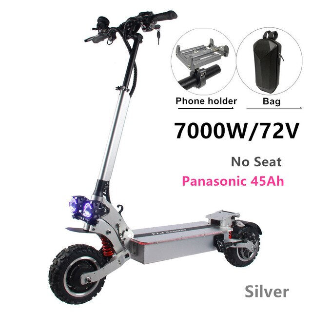 7000W Electric Scooter with Dual 3500w motor engines 11inch off road double drive 72v electric scooter electrico