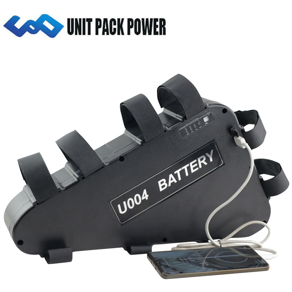 UPP 48V 20.3AH Ebike Battery With Samsung Cells Triangle Electric Bicycle Battery For 1000W 750W 500W  Motors