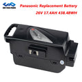 25.2V Panasonic eBike Replacement Battery Samsung INR 18650 26V 17.4AH 438.48WH Lithium Electric Batteries for Panasonic System