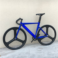 Fixed Gear Bike 700C Muscular Aluminum alloy frame 48cm 52cm 56cm  Bike Track Bicycle with double 3 Spoke wheel and V Brake