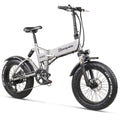 MX21 20 Inch Folding Electric Bike 500W4.0 Fat Tire Mens Women's Ebike 48v Mountain Bike Electric Bicycle Beach Cruiser City Ebike