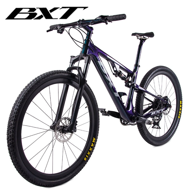 New Carbon Mountain Bike 29er full suspension bike frame MTB Downhill bike 1*12speed sports MTB suspension complete bicycle