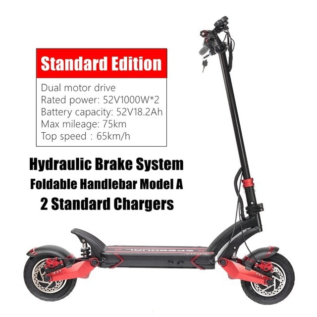 Macury Speedual 10 Inch Dual Motor Electric Scooter ZERO 10X 52V 60V Off-Road E-scooter Double Drive T10-DUAL Z10X DDM Off Road