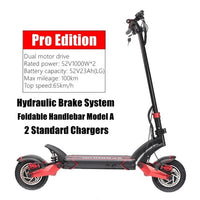 Macury Speedual 10 Inch Dual Motor Electric Scooter ZERO 10X 52V 60V Off-Road E-scooter Double Drive T10-DUAL Z10X DDM Off Road