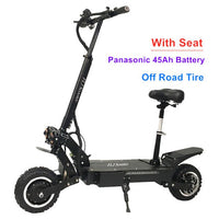 Upgraded 5600W Dual Motor Electric Scooter with On Roand or off road tire 2 big LED scooter lights electric bike e scooter
