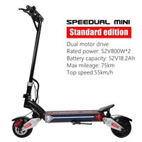 Macury SPEEDUAL Mini 8 Inch Dual Motor Electric Scooter ZERO 8X 52V Off-road Double Drive Solid Tyre ZERO8X X8-DUAL Off Road