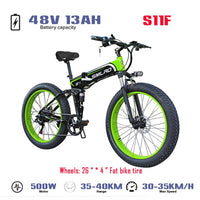 SMLRO S11 S11F S11-PLUS Electric Bikes 1000W 48V Fat 26 Inch Bicycle Ebike Mountain E Bike Foldable Motorcycle Mtb Cycling