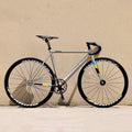 TSUNAMI SNM100 FIXED GEAR BIKE Aluminum alloy Frame single speed bike Track Bicycle Flat spokes wheel with bearing HUB V brakes