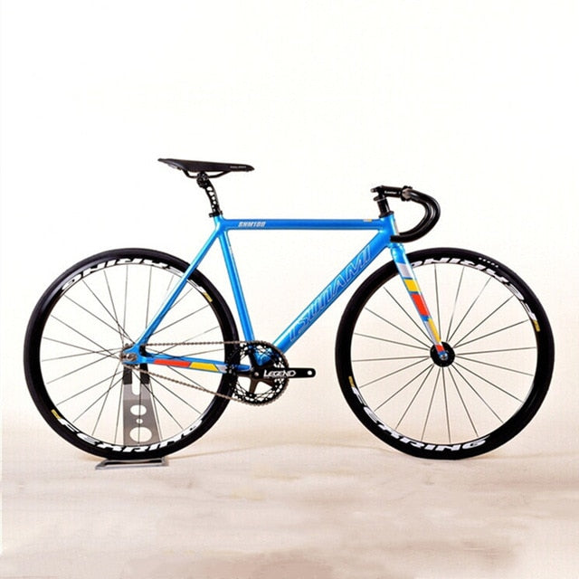 TSUNAMI SNM100 FIXED GEAR BIKE Aluminum alloy Frame single speed bike Track Bicycle Flat spokes wheel with bearing HUB V brakes