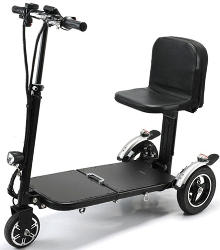 Light Step Elderly Scooter Four-wheel Electric Scooter Folding Portable Elderly Disabled Power Car Smart Scooter