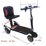 Light Step Elderly Scooter Four-wheel Electric Scooter Folding Portable Elderly Disabled Power Car Smart Scooter