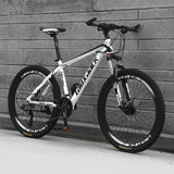 Lauxjack 24/26 Inch Wheel Adult Students Off-road Mountain Bike 21Speed Road Bicycle Men Spring Fork Front Fork Racing Ride