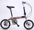 SANHEM Adult Students Children Work Bike Road Folding Bicycle Men 14 Inch Wheel Carbon Racing Front And Rear Mechanical Ride