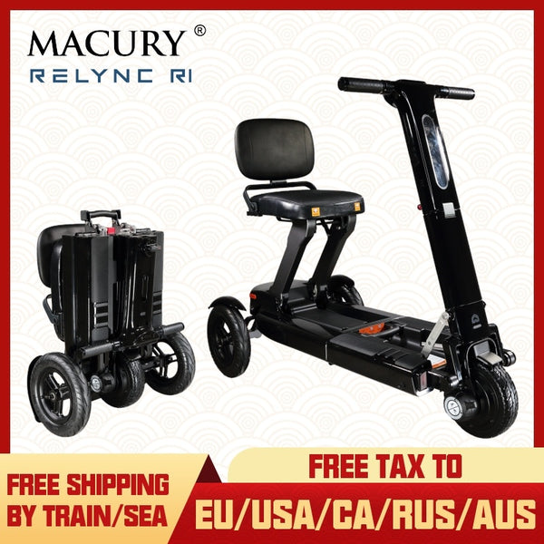 RELYNC R1 3 Wheel Electric Mobility Scooter for Elderly And Disabled Foldable Suitcase-like Mobile Scooter Portable Wheelchair