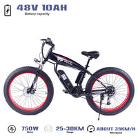 SMLRO S10 BULL Electric Bike 26 Inch Wheel 750W 48V 18AH Lithium Battery E-Bike Electromobile Mobility Mountain Fat Bicycle