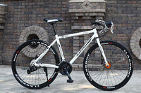 21 27and 30 speed road bike 700c aluminum road bike double disc sand road bike ultra light bike adult bicycle