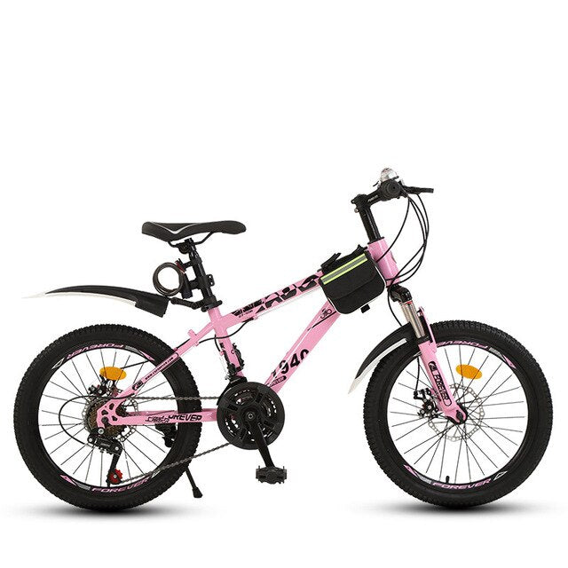 FOREVER FJ-22 18 20 Inch Wheel Childrens Kids Mountain Bike MTB Carbon Steel Frame Variable Speed Road Bicycle For Boys Girls