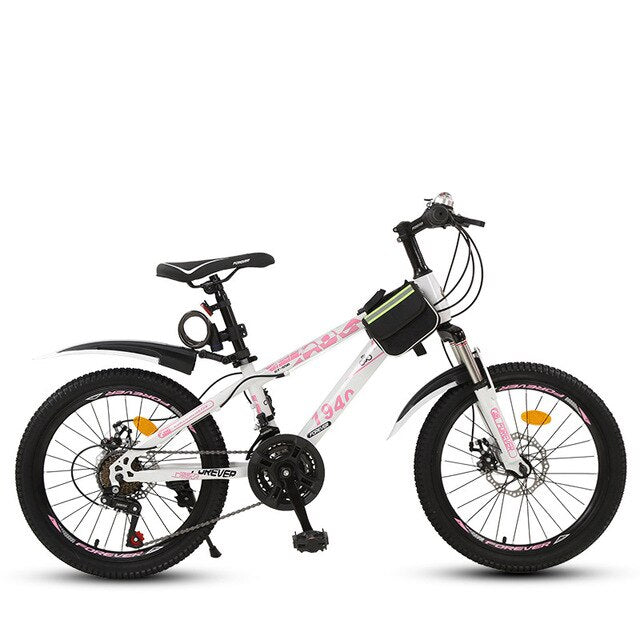FOREVER FJ-22 18 20 Inch Wheel Childrens Kids Mountain Bike MTB Carbon Steel Frame Variable Speed Road Bicycle For Boys Girls