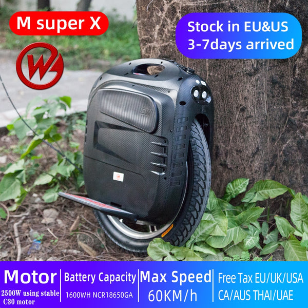 2021 Newest Gotway MsuperX Electric Unicycle  MSX 84V 1600WH Max 60km/h+,2500W Motor,Max 4000W,electric scooter Freeshipping