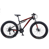 FOREKNOW 26" Adult Mountain Bike 30 Speed Bicycle Fat Tire MTB Aluminum Alloy Double Disc Brake Road Racing Outdoor Cycling