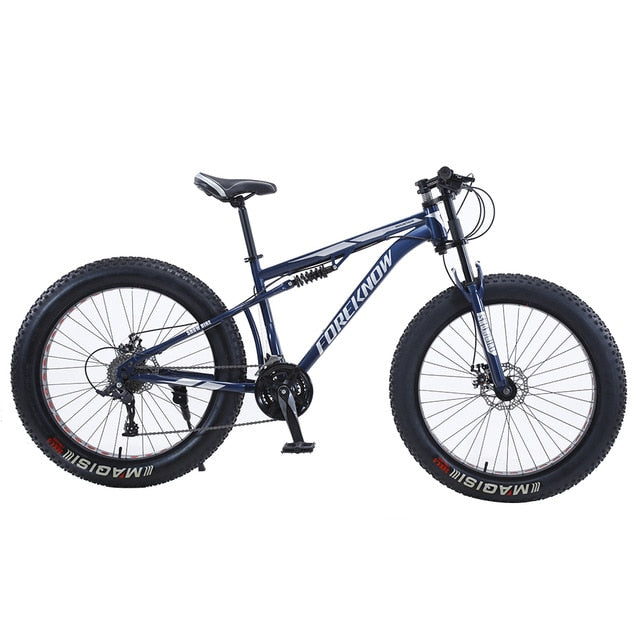 fore mountainbike FOREKNOW 26" Adult Mountain Bike 30 Speed Bicycle Fat Tire MTB Aluminu