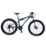 FOREKNOW 26" Adult Mountain Bike 30 Speed Bicycle Fat Tire MTB Aluminum Alloy Double Disc Brake Road Racing Outdoor Cycling