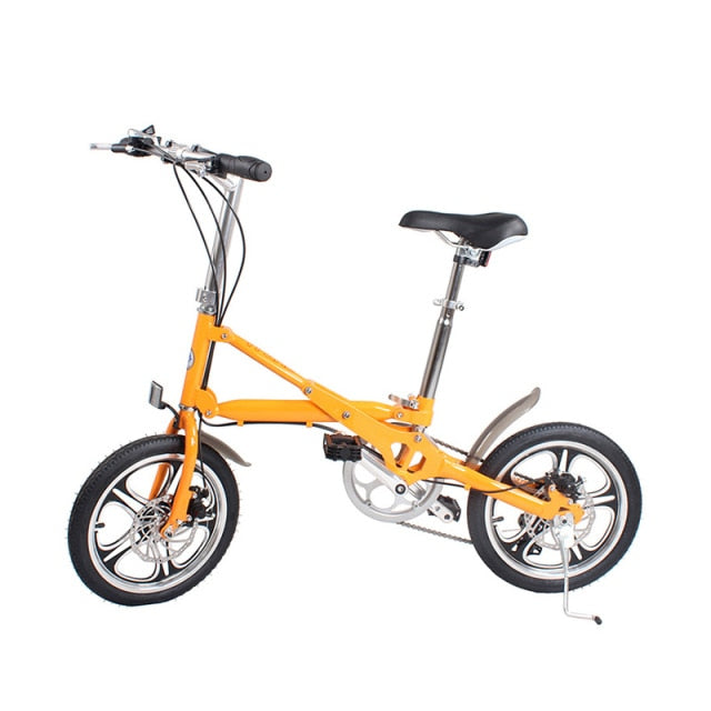 16inch folding bicycle Aluminum bike 7-speed and single-speed bicycle A light folding bicycle that can be pushed around at will