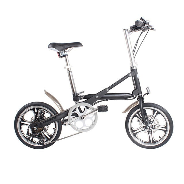 16inch folding bicycle Aluminum bike 7-speed and single-speed bicycle A light folding bicycle that can be pushed around at will