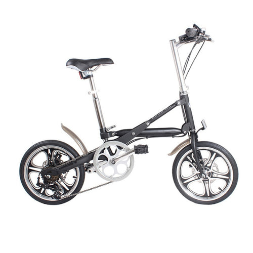 16inch folding bicycle Aluminum bike 7-speed and single-speed bicycle A light folding bicycle that can be pushed around at will
