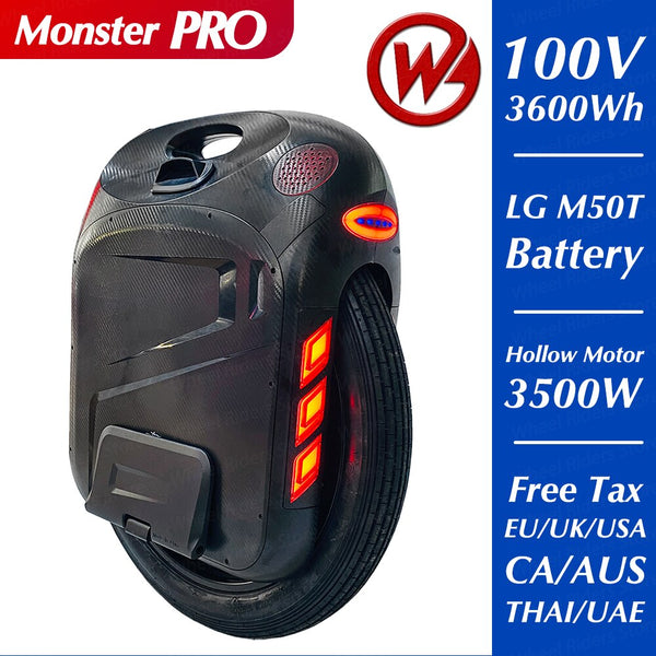 Begode Gotway Monster pro Unicycle New Original 24 Inch 100V 3600WH pro 4000w Monster Self Balance One Wheel Electric Scooter